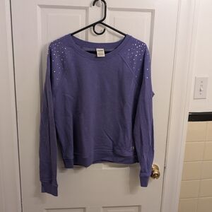 VS PINK Embellished Rhinestone Crewneck